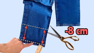 3 Ways to Hem Pants  Sewing Alteration  Jeans Hemming Hacks  How to hand sew [upl. by Ivatts419]