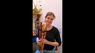 Stellar Native American Style Flutes  New A Flutes Sound Demo with Lily [upl. by Persse68]