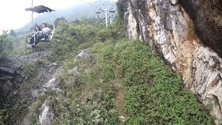 Yao Mountain Cable Car at GUILIN  Scary [upl. by Dnob426]