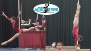 Annie the Gymnast  USAG New Level 5 Gymnastics Meet 3  Acroanna [upl. by Atiuqihc156]