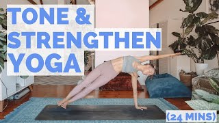 Vinyasa Sequence Intermediate Yoga Flow 24 mins [upl. by Hillari]