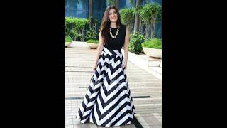 beautiful maxi skirt design skirt with top long skirt design party wear dress skirt party video [upl. by Tomaso]