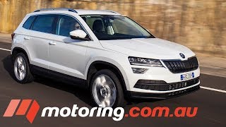 2018 Skoda Karoq Review  motoringcomau [upl. by Axe]