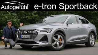 Audi etron Sportback sline FULL REVIEW new EV SUV Coupé  Autogefühl [upl. by Nilhtac]