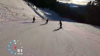 La Longia ski run from Seceda to Ortisei Italy [upl. by Lobel]