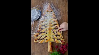 Puff Pastry Christmas Tree  The Ultimate Holiday Dessert [upl. by Sipple]