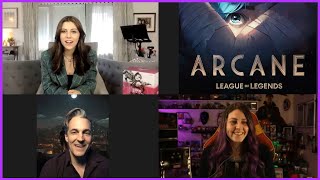 Arcane INTERVIEW Mia Sinclair Jenness “Powder” amp Jason Spisak “Silco” [upl. by Otina703]