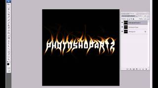 Feuertext erstellen  Photoshop Tutorial Basic [upl. by Nitas]