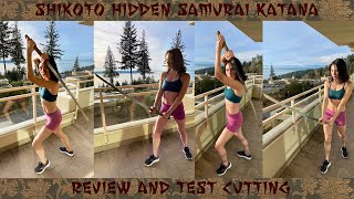 Shikoto Hidden Samurai Katana Review amp Test Cutting [upl. by Andrew]