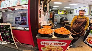 Street Food Walk Tour In China  4K HDR streetfood streettour shanghaistreet [upl. by Titania797]