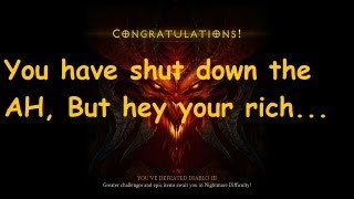 Diablo 3 ♠ How to dupe billions of gold Auction house exploit in 108 AH shut down [upl. by Oaoj]