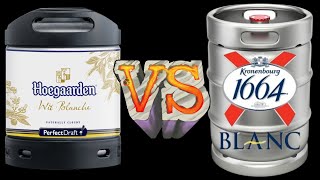 Perfectdraft Pro hoegaarden 49 ABV VS Kronenbourg Blanc 1664 50 ABV with michellelove4988 [upl. by Atinat]