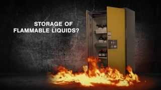 Asecos Type 90 flammable liquid safety storage cabinets by G3lab [upl. by Anitsahs]