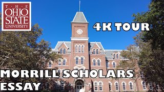 Ohio State University Tour 4K  Essay Tips Morrill Scholars osu collegetour essay [upl. by Atsahs]