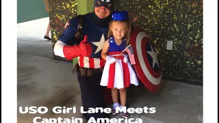 USO Girl Lane visits Captain America [upl. by Noid350]