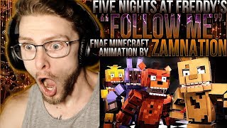 Vapor Reacts 859  FNAF MINECRAFT ANIMATION SEQUEL quotFollow Mequot by ZAMination Productions REACTION [upl. by Scot88]