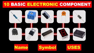 10 Basic Electronics Components and their functions TheElectricalGuy [upl. by Ranson]