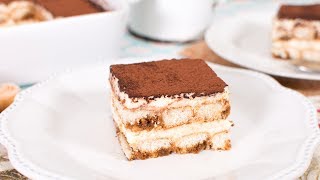 Cómo Hacer TIRAMISÚ CASERO Fácil y con un SABOR INCREÍBLE  Postres sin Horno [upl. by Falkner]