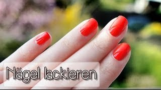 Nägel sauber lackieren  Tutorial  Collchen14 [upl. by Andrej594]