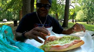 My marinuccs hoagie experience foodie streetfood FoodNetwork sandwich [upl. by Bannon743]