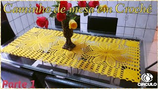 🌼 Caminho de Mesa Margarida em Crochê 12  Tutorial Por Vanessa Marcondes [upl. by Iznik]