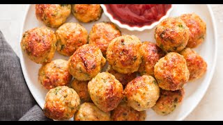 Juicy Baked Chicken Meatballs [upl. by Akenaj]