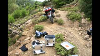 TOURATECH ZEGA BOXES CRASH TEST [upl. by Eimarrej]