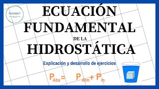 Ecuación Fundamental de la Hidrostática  Ejercicios resueltos [upl. by Navetse671]