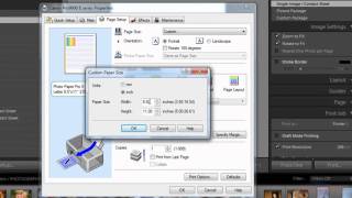 NEW VERSION AVAILABLE SEE DESCRIPTION Canon  Set up custom paper size from Lightroom [upl. by Sucerdor319]