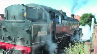 Wensleydale Railway Steam Leaming Bar 80105 [upl. by Delija]