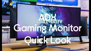 ADX A34GSR23 Wide Quad HD 34” Curved LCD Gaming Monitor  Quick Look [upl. by Ayahs510]