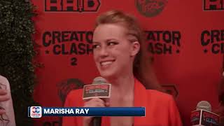 Marisha Ray’s red carpet interview following Creator Clash 2 [upl. by Sirtimid]