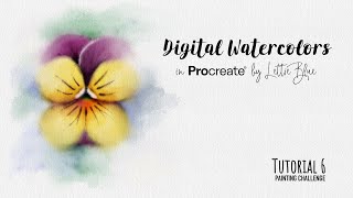 6 Digital Watercolor Tutorial in Procreate for Beginners Wetonwet flower procreatetutorials [upl. by Francesca]