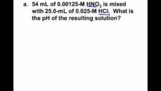 AP Chem Calculating pH with Strong and Weak Acids and Bases 13 [upl. by Lobel]