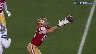 George Kittle incredible concentration catch vs Cowboys [upl. by Nosiaj]