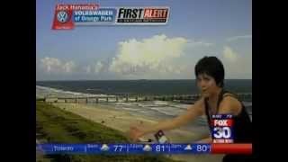 Joyce DeWitt of Threes Company fame does the Weather in Jacksonville FL [upl. by Cirdnek]