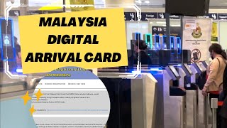 How to Fill Malaysia Digital Arrival Card MDAC  Tutorial [upl. by Nilson749]