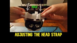 Oculus quest 2  How to ADJUST the head strap [upl. by Adnilemre]