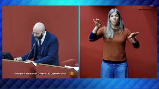 CONSIGLIO COMUNALE GENOVA POMERIGGIO SERA 20 dicembre 2023 [upl. by Smada]