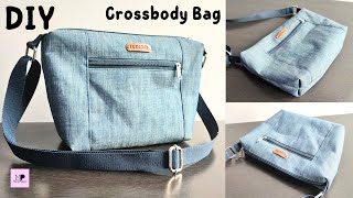 Diy Crossbody Bag Free Pattern  Easy Crossbody Bag Tutorial [upl. by Yllas938]