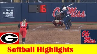 5 Georgia vs Ole Miss Softball Game 2 Highlights March 23 2024 [upl. by Aslin]