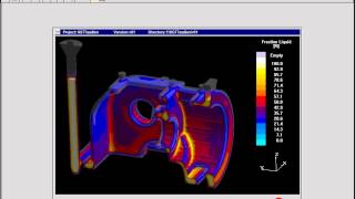 Magmasoft LFC Result 1  Lost Foam Casting [upl. by Goddard]