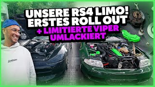 JP Performance  UNSERE RS4 Limo Das erste Roll out  Limitierte Viper umlackiert [upl. by Treblig]