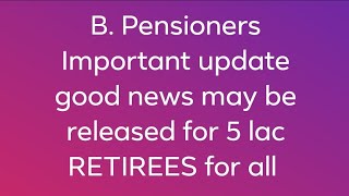 Bank pensioners Good news [upl. by Honig660]