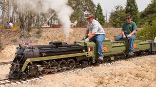 Firing up and running the Canadian National 6060 482 live steam locomotive [upl. by Anayra]