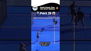 Padel Points That You Wont Believe  Part 19 Padel Shorts [upl. by Reinold]