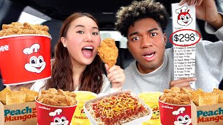 Letting The Person In Front Of Us Decide What We Eat JOLLIBEE MUKBANG [upl. by Sherourd346]