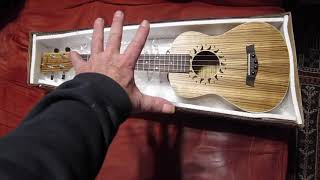 Unboxing Caramel Zebrawood Tenor Ukulele [upl. by Elita]