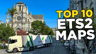 TOP 10 BEST ETS2 MAPS [upl. by Akinat269]