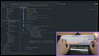 ASMR Programming 1 hour  Fullylubricated mechanical keyboard  Milky switches v2 45g [upl. by Liris]